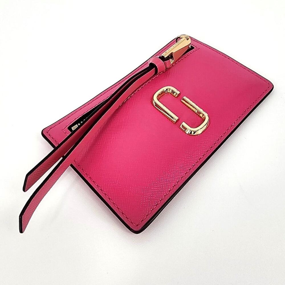 Marc Jacobs Snap Shot Pink Card Case Coin Purse Wallet